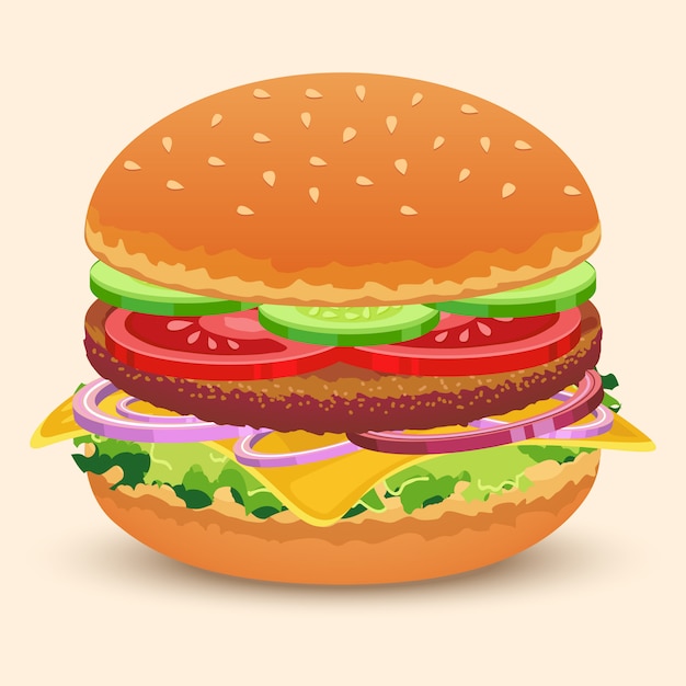 Hamburger sandwich