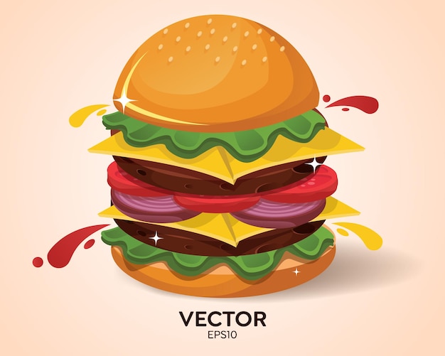 Hamburger sliders Vector