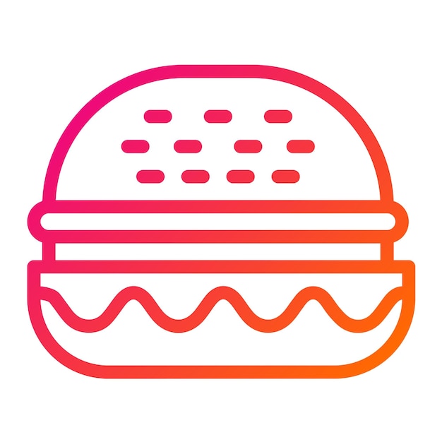 Hamburger Vector Icon Design Illustratie