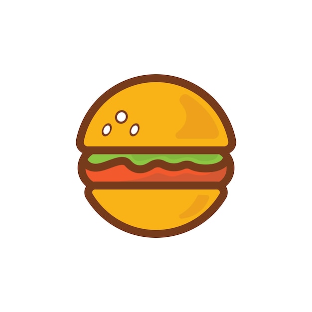 Hamburger vector logo ontwerpsjabloon