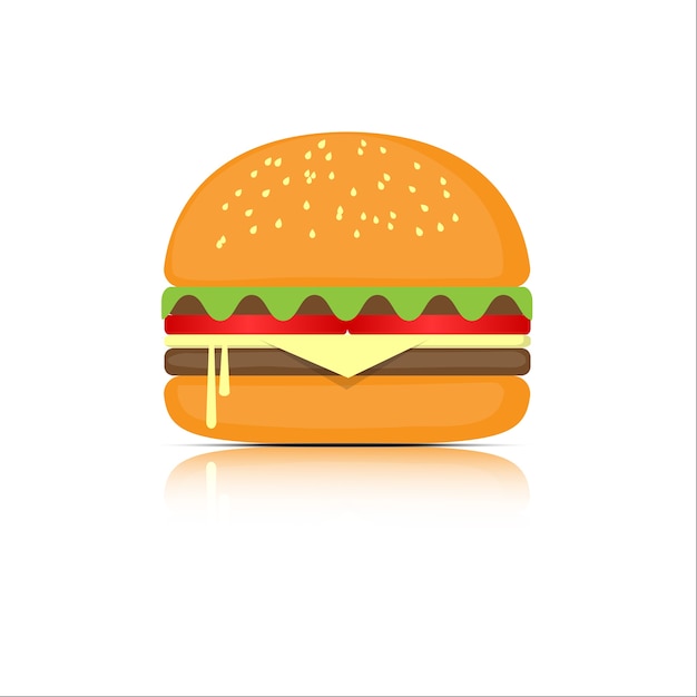 Hamburger with meat