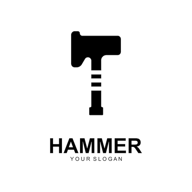 hamer logo vector illustratie ontwerp creatief logo ontwerp