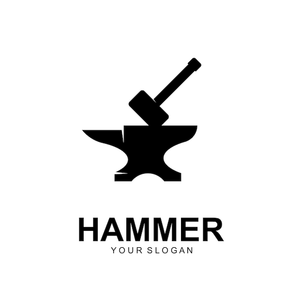 hamer logo vector illustratie ontwerp creatief logo ontwerp