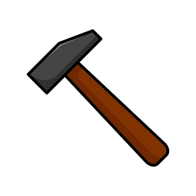 hamer pictogram vector ontwerpsjabloon op witte achtergrond