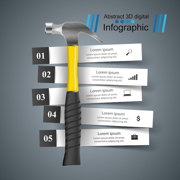 Hamer zakelijke infographic