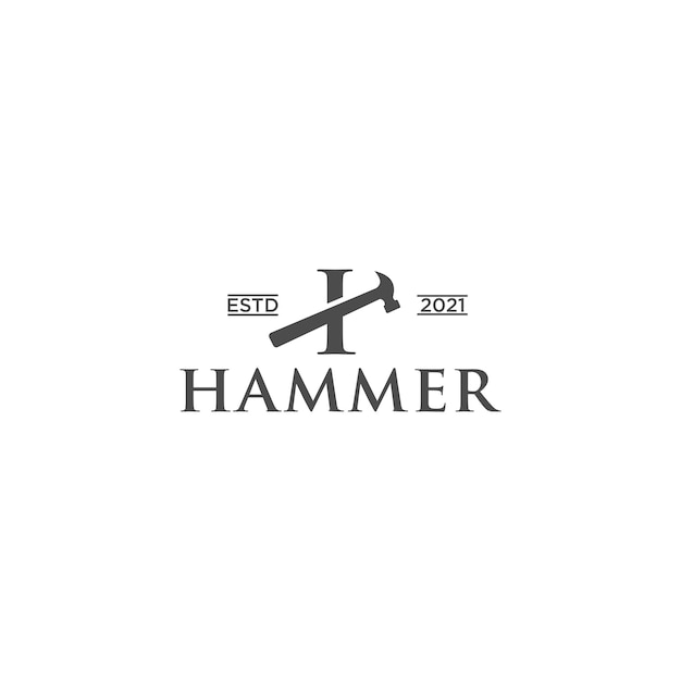 Hammer I logo design