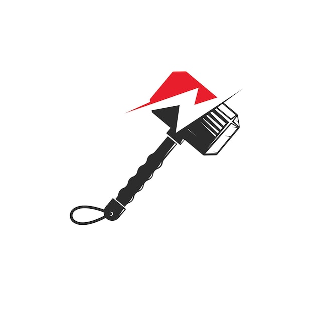 Vector hammer icon vector illustration concept  design template