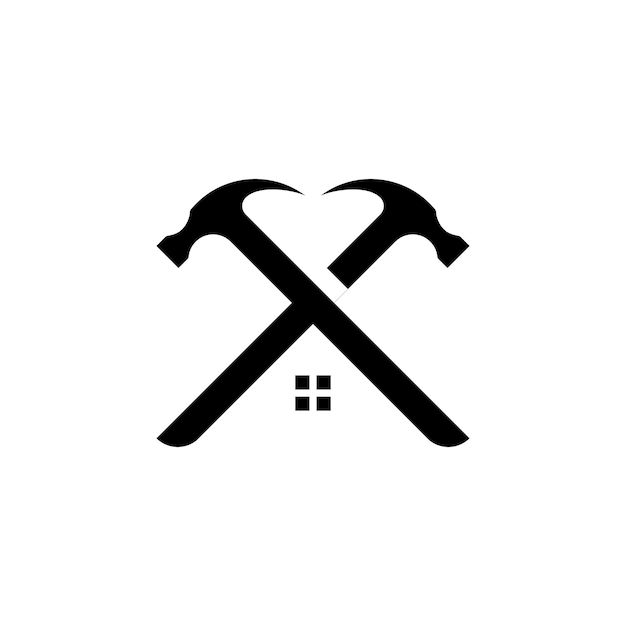 Hammer Logo For Construction Maintenance And Home Repair