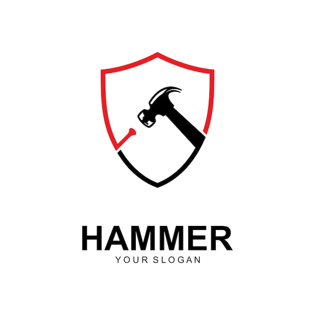 hammer logo vector illustration design creative logo design