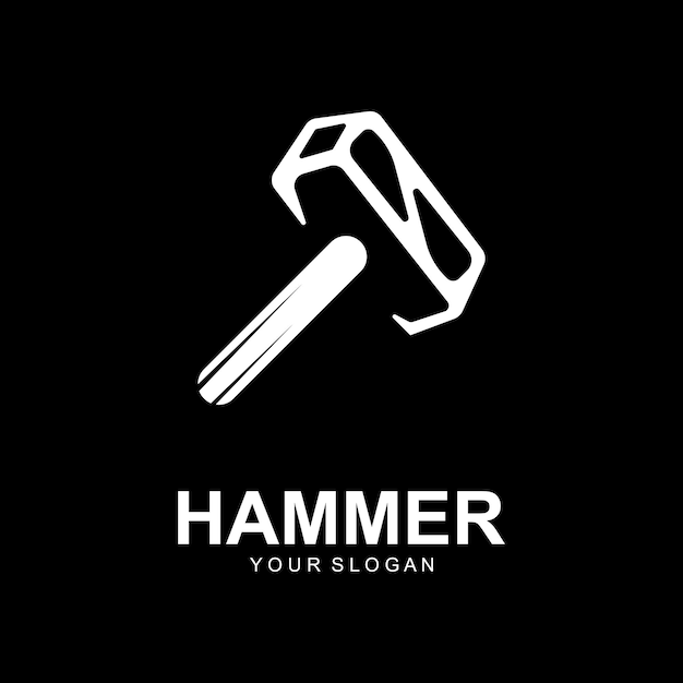 hammer logo vector illustration design creative logo design