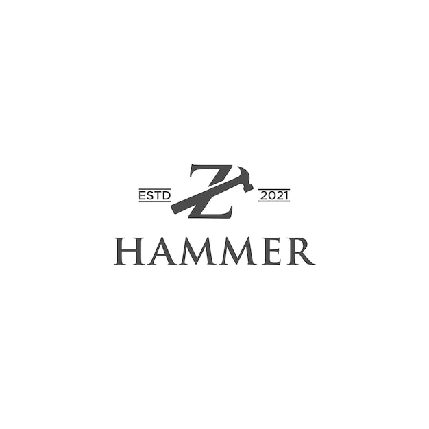 Hammer z logo design