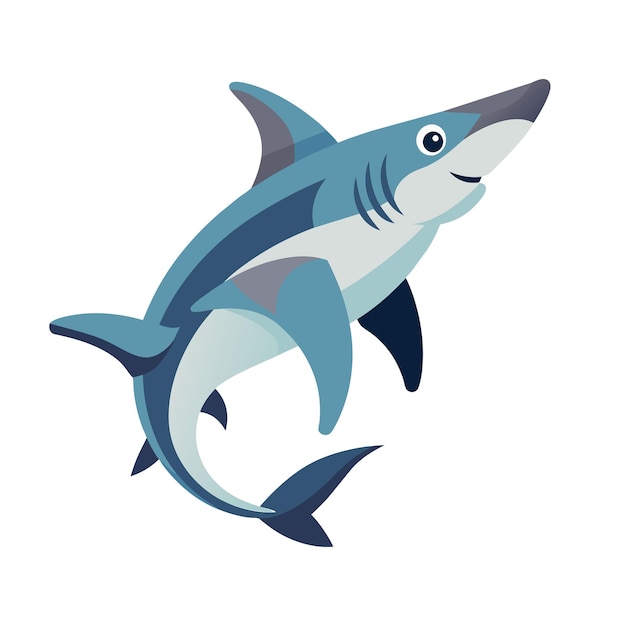 Hammerhead haai Dieren platte vector illustratie