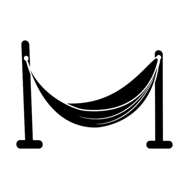 Шаблон векторного логотипа гамака