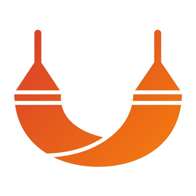 Vector hammock icon style