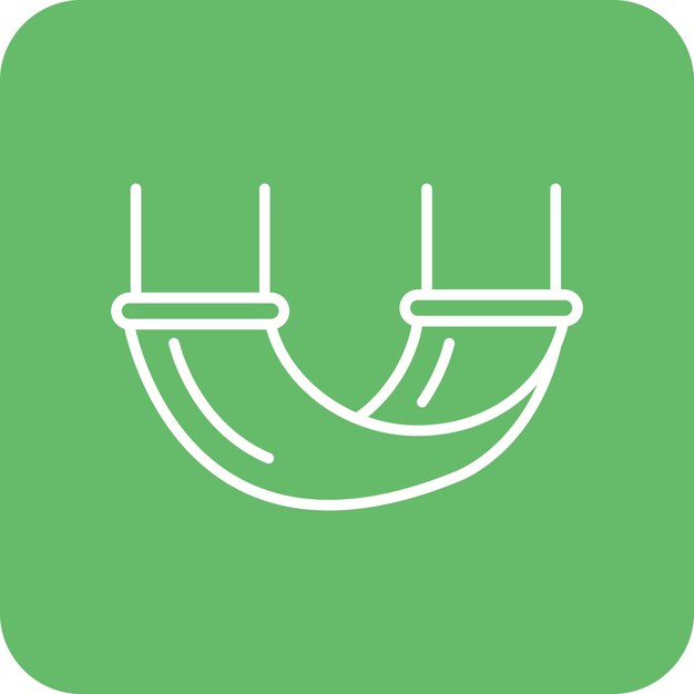 Hammock icon vector image Can be used for Pirate