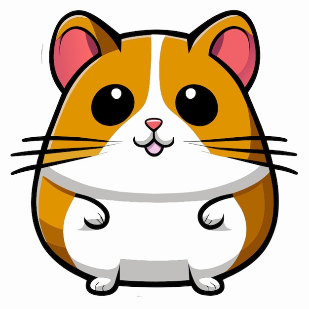 hamster sticker vector illustratie