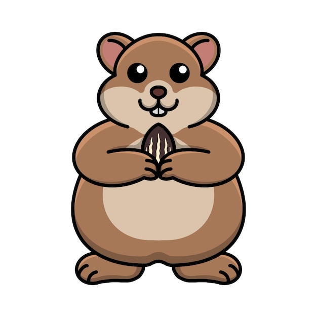 Vector hamster vector illustration