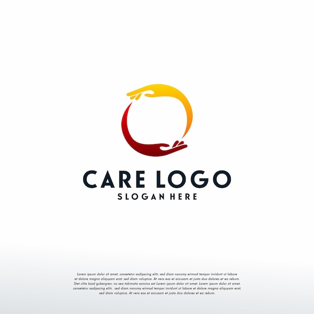 Hand Care logo designs template, Charity logo symbol, Logo symbol icon