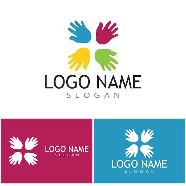 Hand Care Logo Template vector icon Business