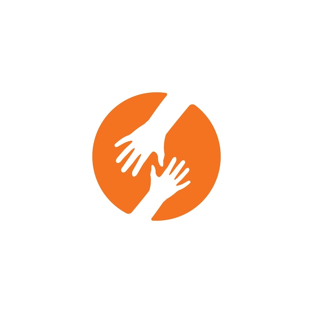 Иллюстрация векторной иконки логотипа ухода за руками