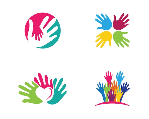 Hand Care Logo Template vector icon