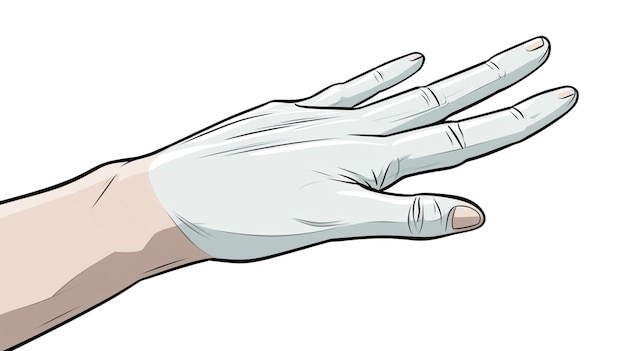 Vector hand cartoon vector on a white background