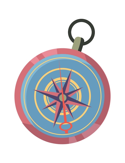 Hand compass Sea Nautical Element Vector illustration