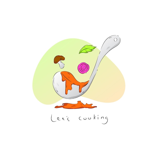 Vector hand draw cooking illustration