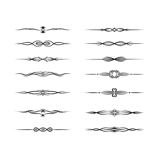 Vettore elementi di decorazione floreale disegnati a mano ornamenti floreali