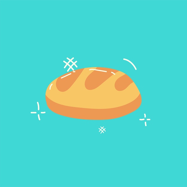 食料のイラストを手で描く