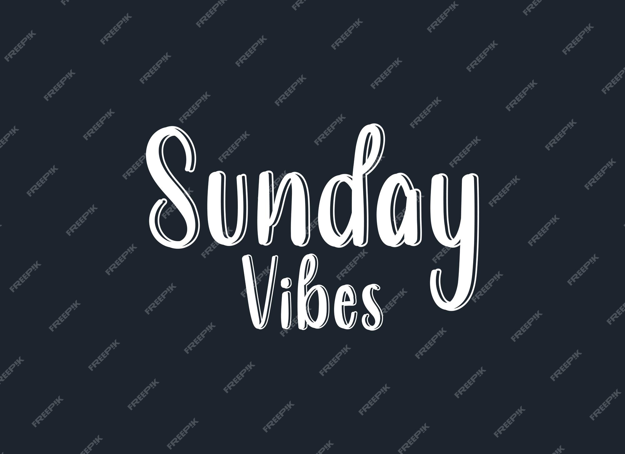 Sunday Vibes Lettering on Behance