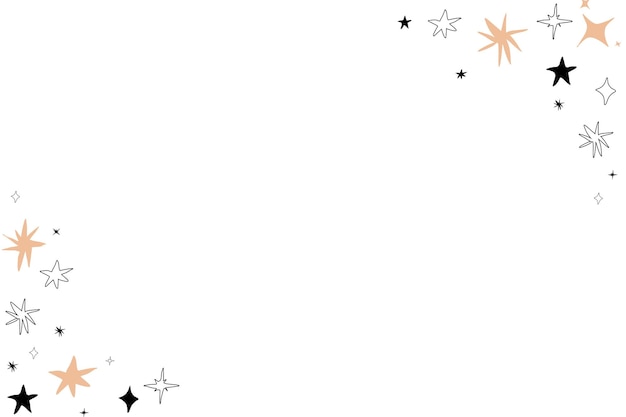 hand draw stars pattern Vector illustration