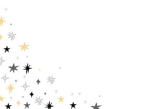 Vector hand draw stars pattern