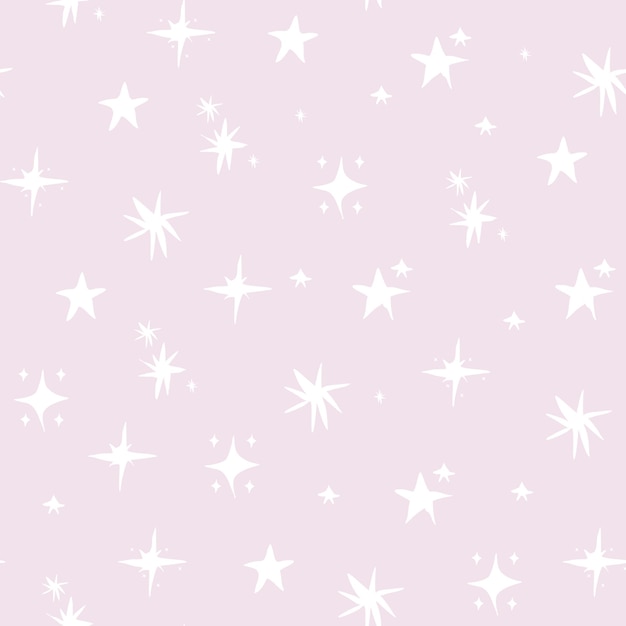 Hand draw stars pattern