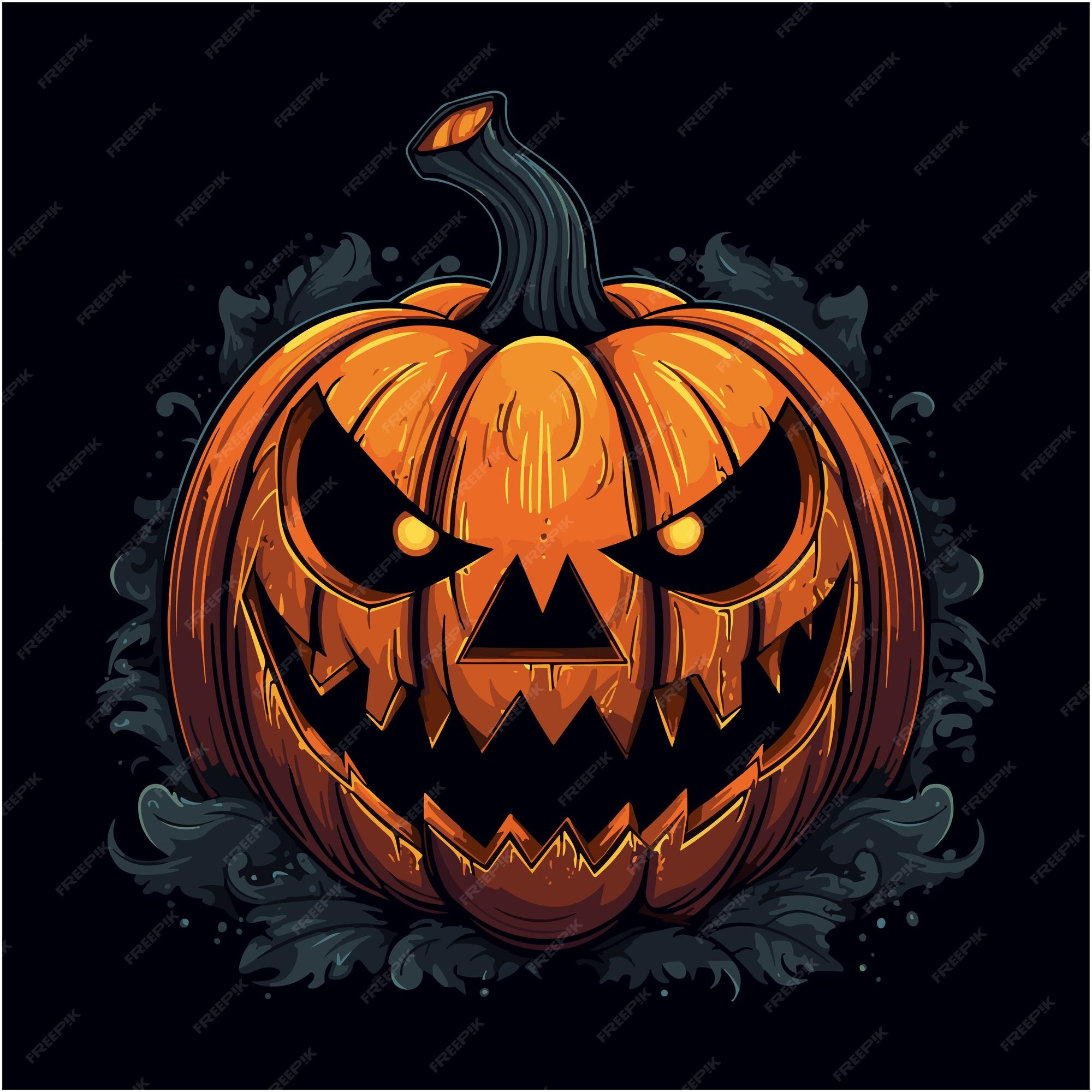 Premium Vector Hand Drawing Illustration Of Scary Pumpkin premium-vector-hand-drawing-illustration-of-scary-pumpkin