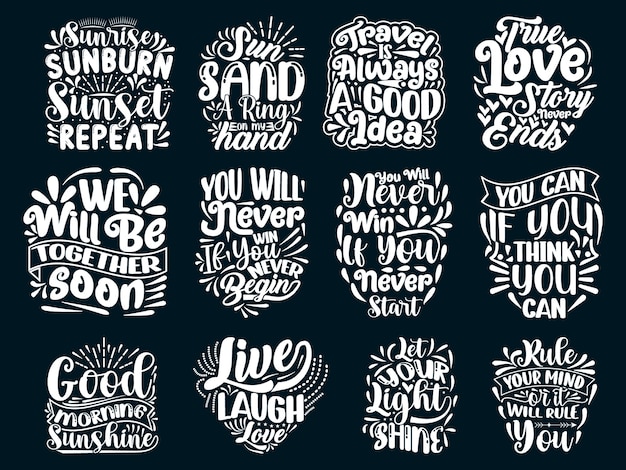 Hand Drawing Motivational Quotes T-shirt design