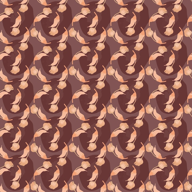 hand drawing tulip seamless pattern for background fabric wrapping paper