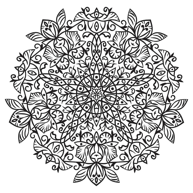 Vector hand drawing zentangle element