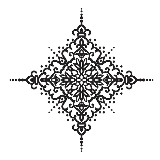 Ручной рисунок элемента zentangle