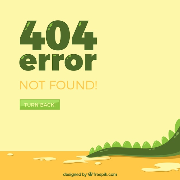 Vector hand drawn 404 error