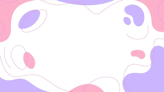 Hand drawn abstract background with flat style