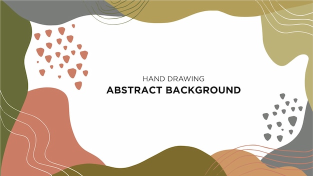 Vector hand drawn abstract background