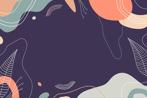 Vector hand drawn abstract background