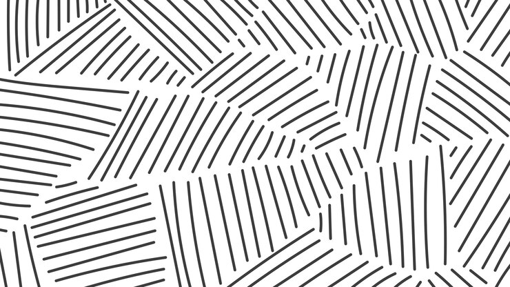 Hand Drawn Abstract Line Background with freehand chaotic texture 1920x1080 ratio vector