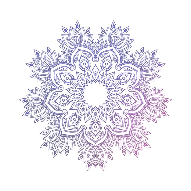 Vector hand drawn abstract mandala