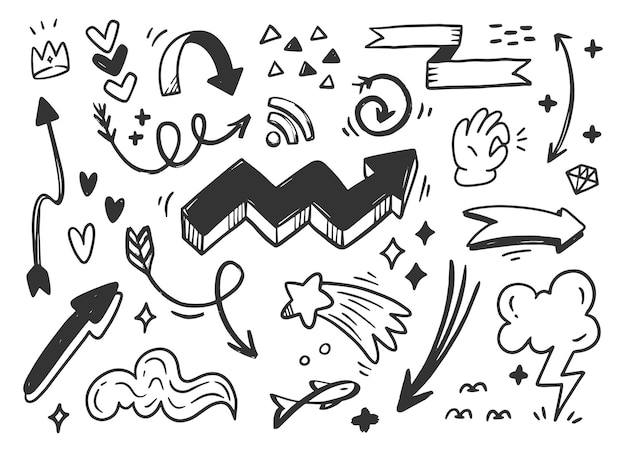 手描きの抽象的な落書き落書き