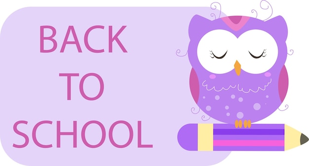 Hand drawn abstract seamless pattern back to school cartoon cute owl