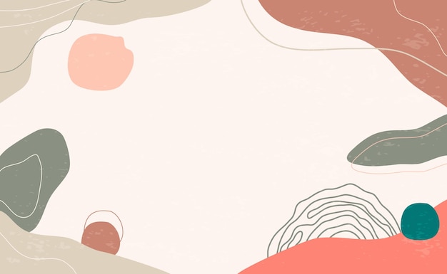 hand drawn abstract shapes background