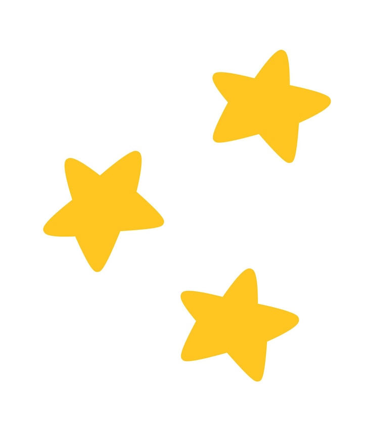 Vector 手描きの抽象的な星フラット イラスト デザイン要素