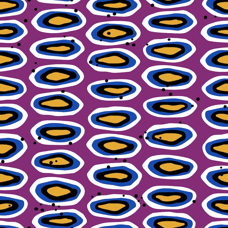 Vector hand drawn abstract vector seamless pattern.